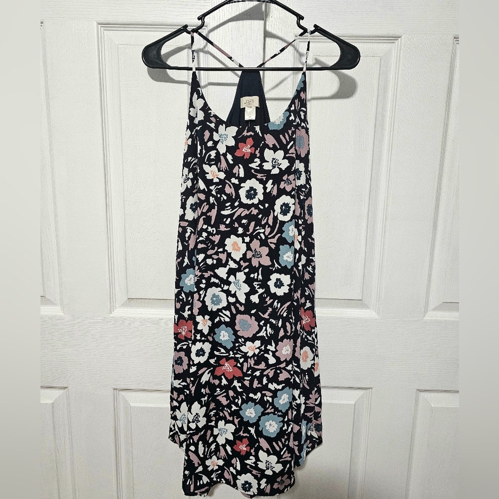 NWT LOFT Outlet Floral Racerback Flare Dress